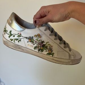 Golden Goose floral sneakers